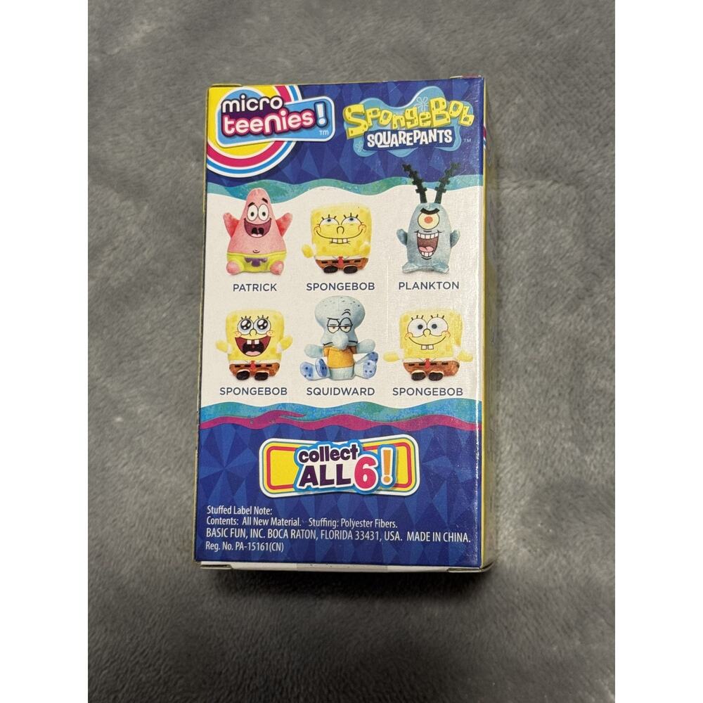 🔥SpongeBob Micro Teenies Plush Plankton BNWT🔥 - Picture 2 of 2